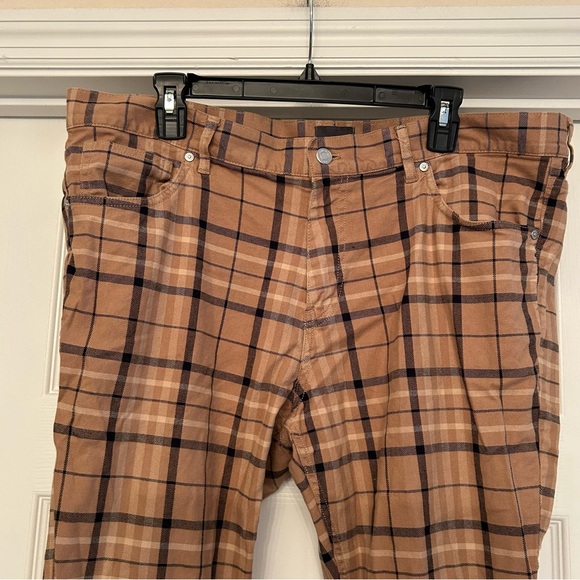 H&M Men’s Brown & Black Plaid Pants size 38 - Picture 3 of 7